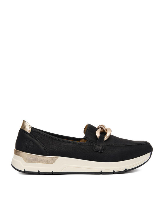 Rieker Półbuty 58944-00 Czarny