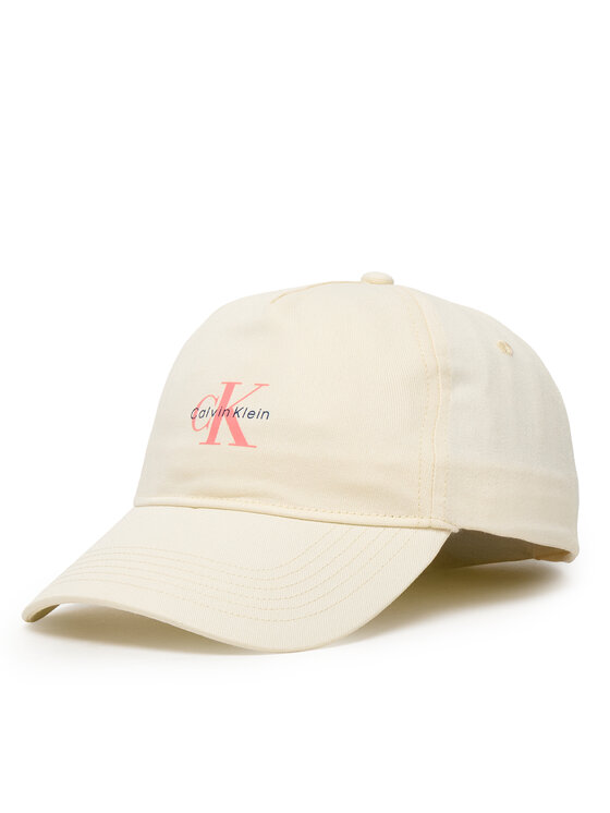 Calvin Klein Czapka z daszkiem LV04K5027G Beżowy