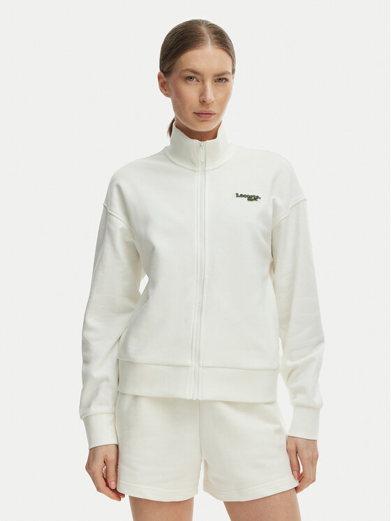 Lacoste Bluza SF0040 Écru Relaxed Fit