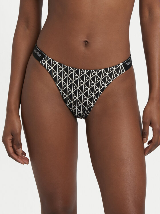 Calvin Klein Dół od bikini LV00Q61206 Czarny