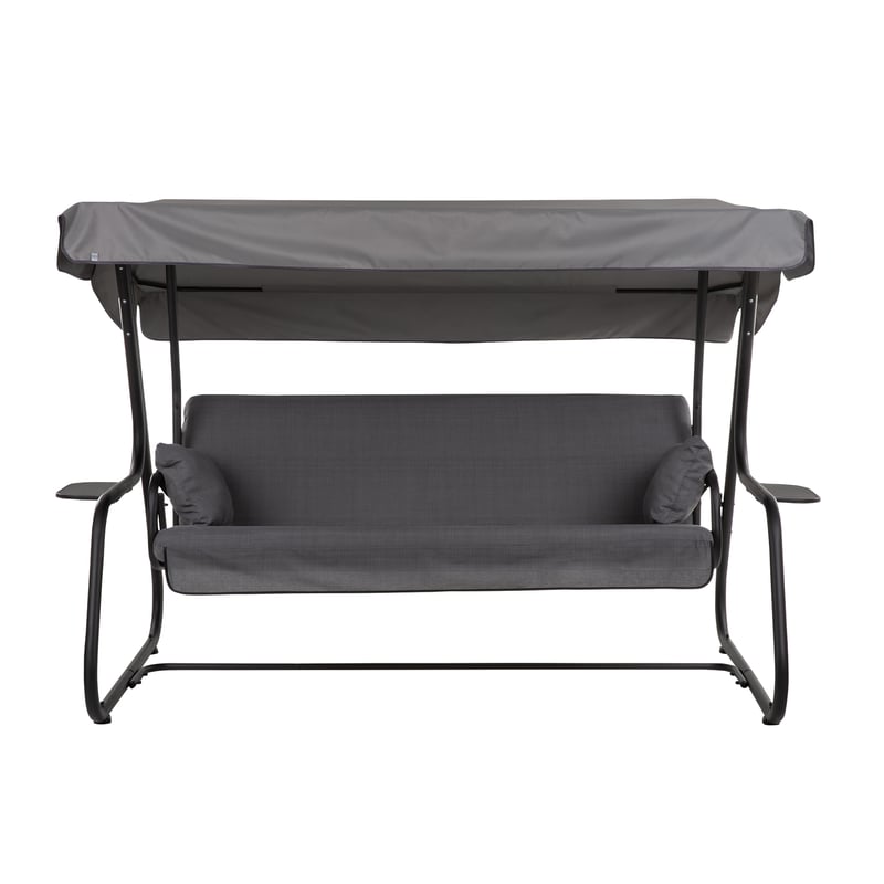 Huśtawka ogrodowa Vita Black Edition szara kratka PATIO