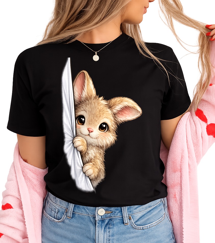 Koszulka damska z zajączkiem - wzór zajączek3