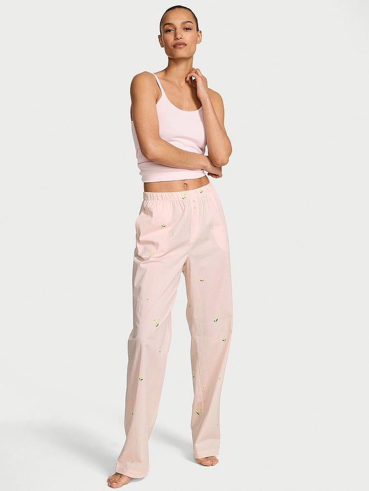 Victoria's Secret Spodnie od piżamy bawełniane Mix & Match Heritage