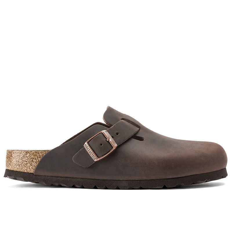 Klapki męskie Birkenstock Boston 860131 - brązowe