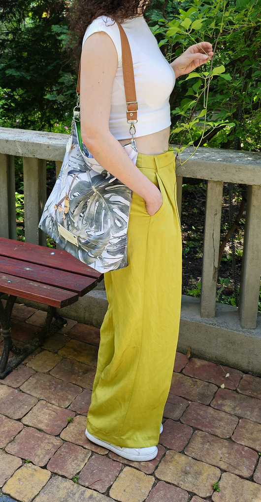 Letnia torba w kwiaty i liście