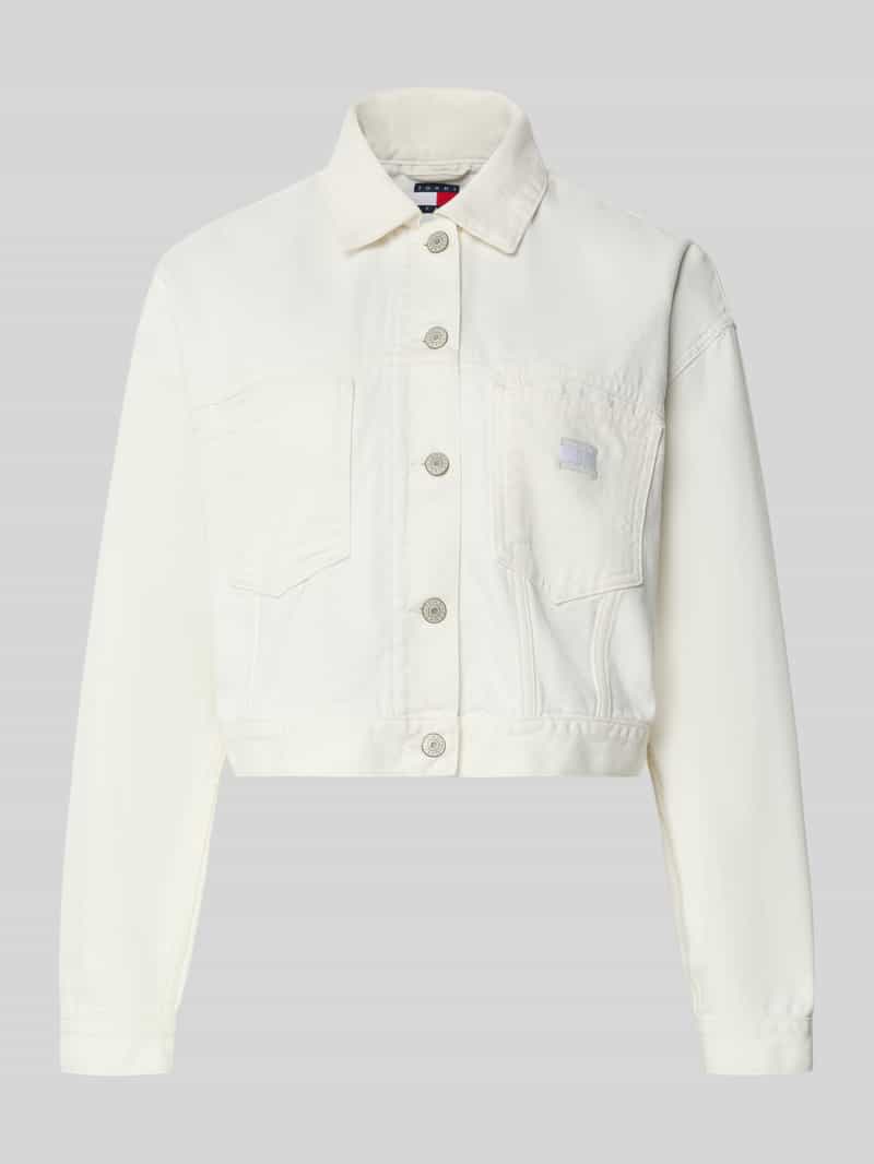 kurtka jeansowa o kroju regular fit z czystej bawełny