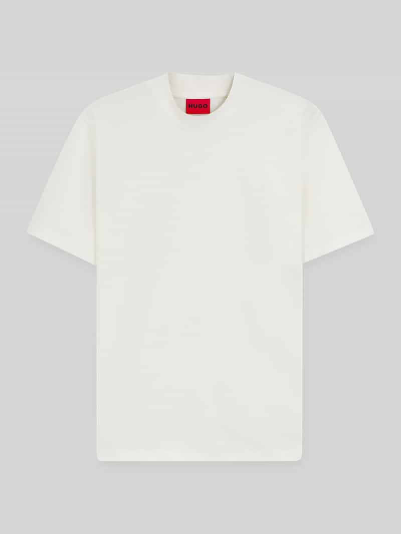 T-shirt o kroju slim fit z czystej bawełny model ‘DIMERSOM’