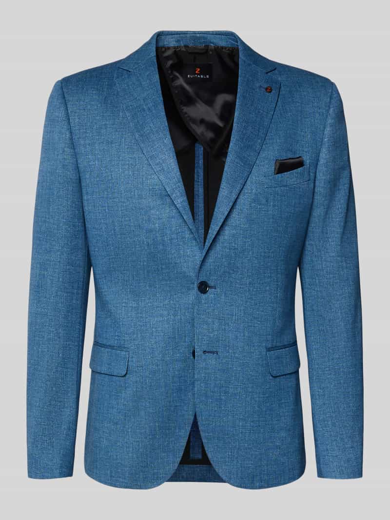 marynarka na 2 guziki o kroju slim fit z kieszeniami z patką model 'Nick'