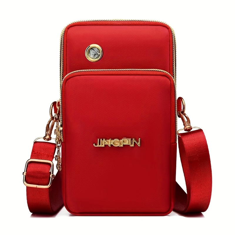 TEMU Modna Portfelowa Torebka na Zamek, Damska Casualowa Kopertówka Wielofunkcyjna Torba na Telefon z Paskiem na Nadgarstek, Mała Damska Torba