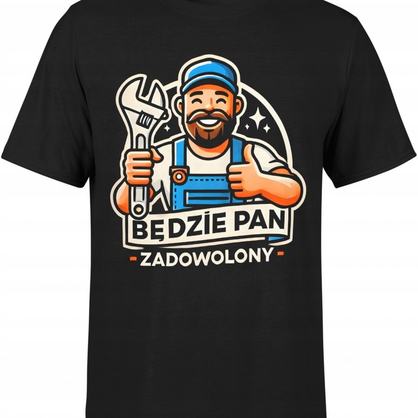 TEMU Męska Zabawna Koszulka Budowlana z Napisem 