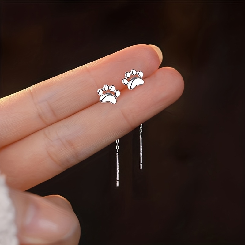 TEMU 2 szt. Urocze Zwierzęta, Kot, Pies, Odcisk Łapy, Idealny Prezent na Urodziny/Rocznice dla Przyjaciół i Bliskich. Nadaje się do Codziennego