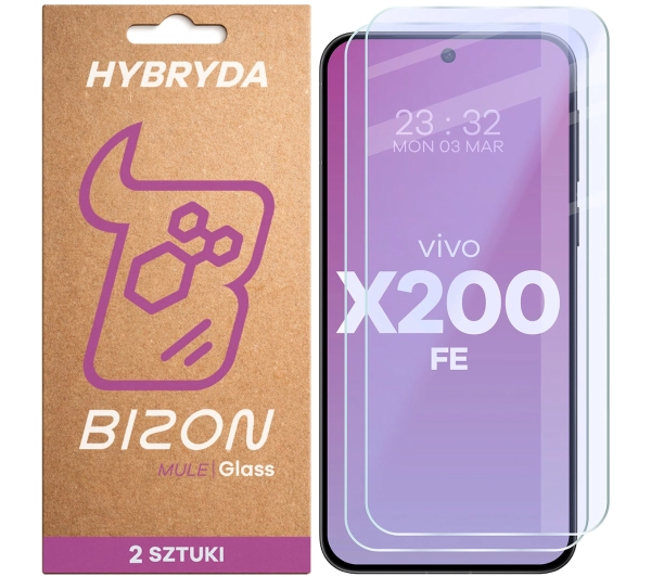 Bizon elastyczne Glass Mule Duo do Vivo X200 FE 2 sztuki