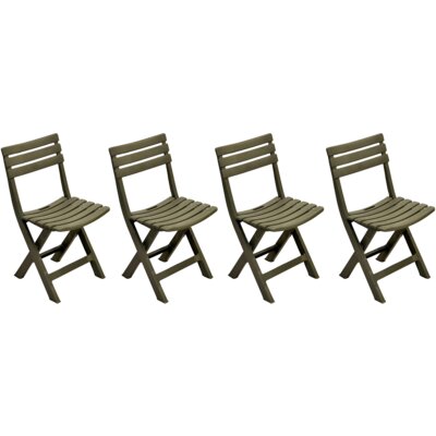 PROGARDEN Zestaw krzeseł ogrodowych Komodo 1022515 Zielony