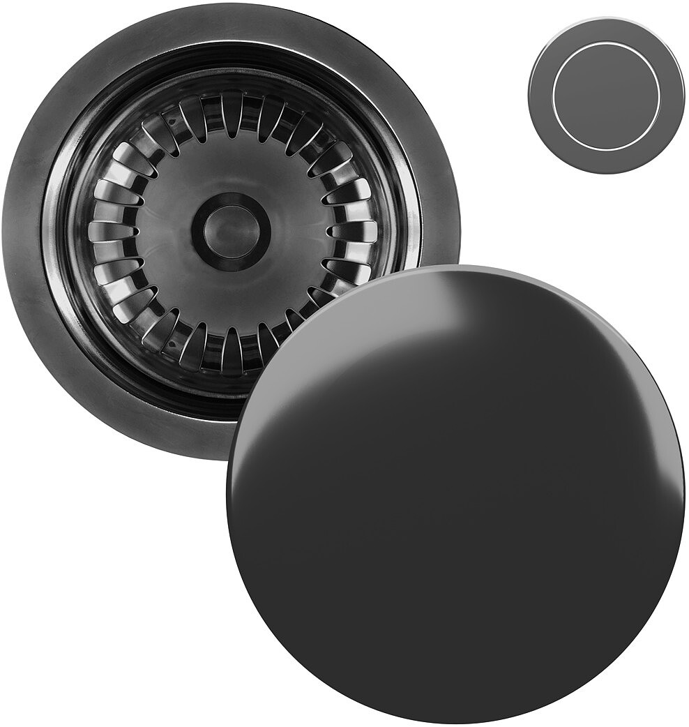 Kernau Komplet odpływowy KS-SS 1B Push-Push Gun Metal