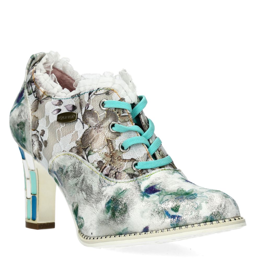 Laura Vita ALCBANEO 14 VERT półbuty skórzane na słupku