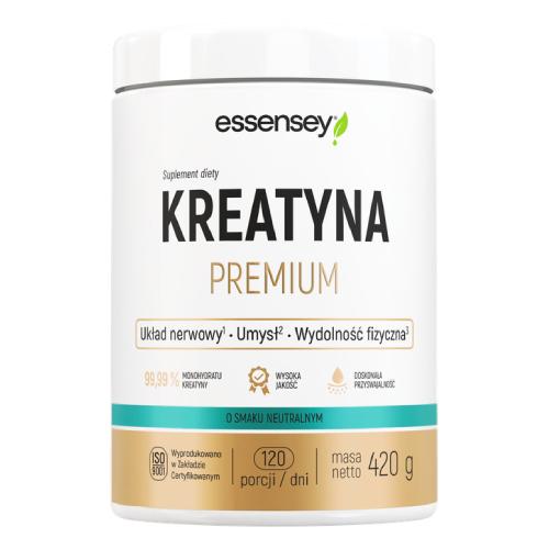 Essensey Kreatyna Premium o smaku neutralnym, 420 g