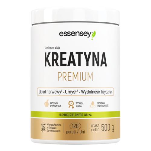 Essensey Kreatyna Premium o smaku zielonego jabłka, 500 g