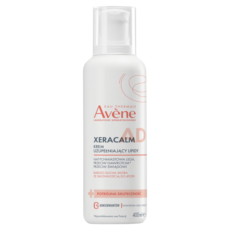 Avene XeraCalm A.D Krem uzupełniający lipidy, 400 ml