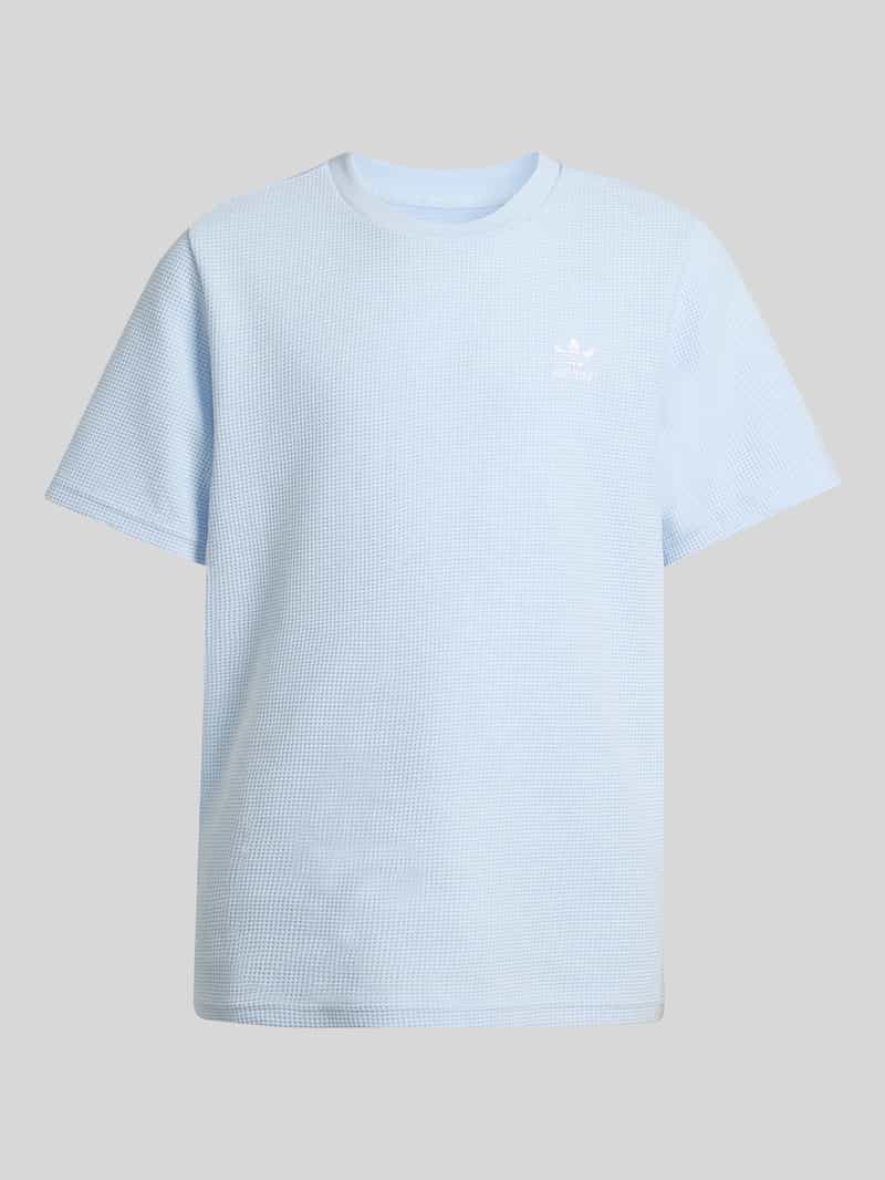 damski t-shirt o kroju regular fit z wyhaftowanym logo