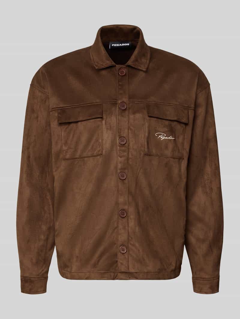 Koszula-kurtka o kroju relaxed fit z kieszeniami na piersi model 'Madikeri'