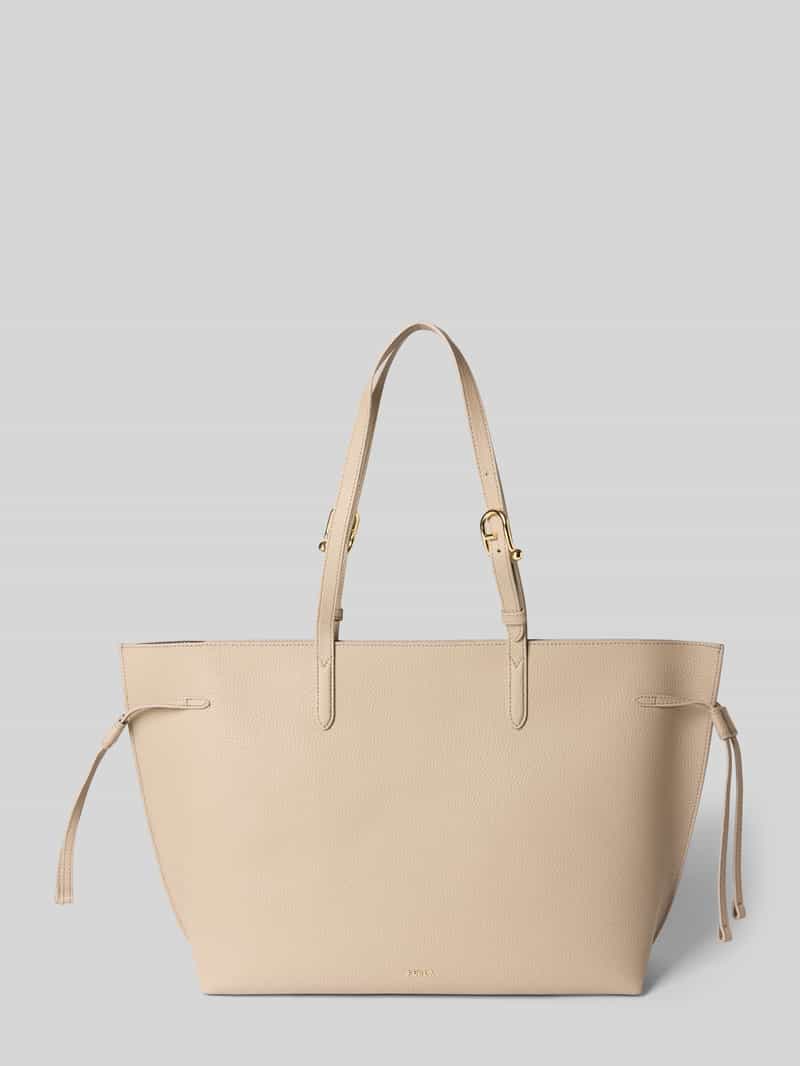 Torba shopper z detal z logo model 'AVA'