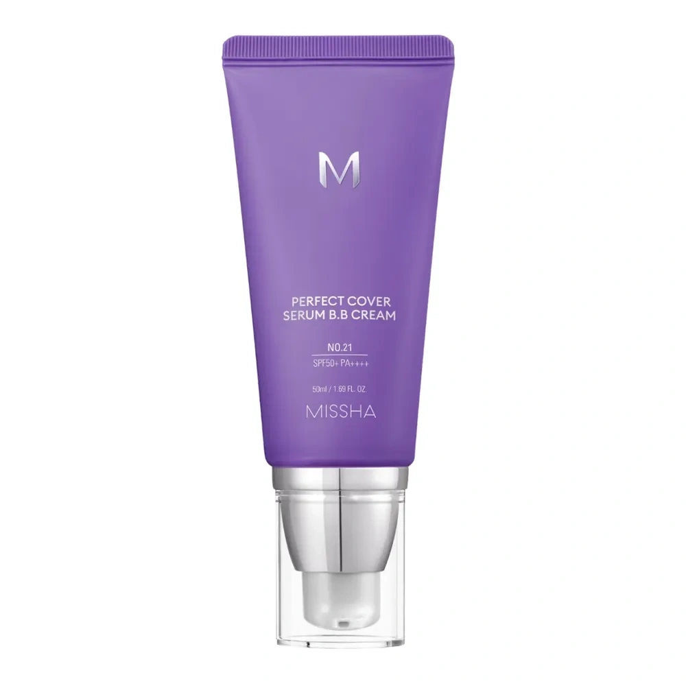 Missha M Perfect Cover Serum BB Cream SPF50+ PA++++ krem BB z serum 21 Light Beige 50 ml