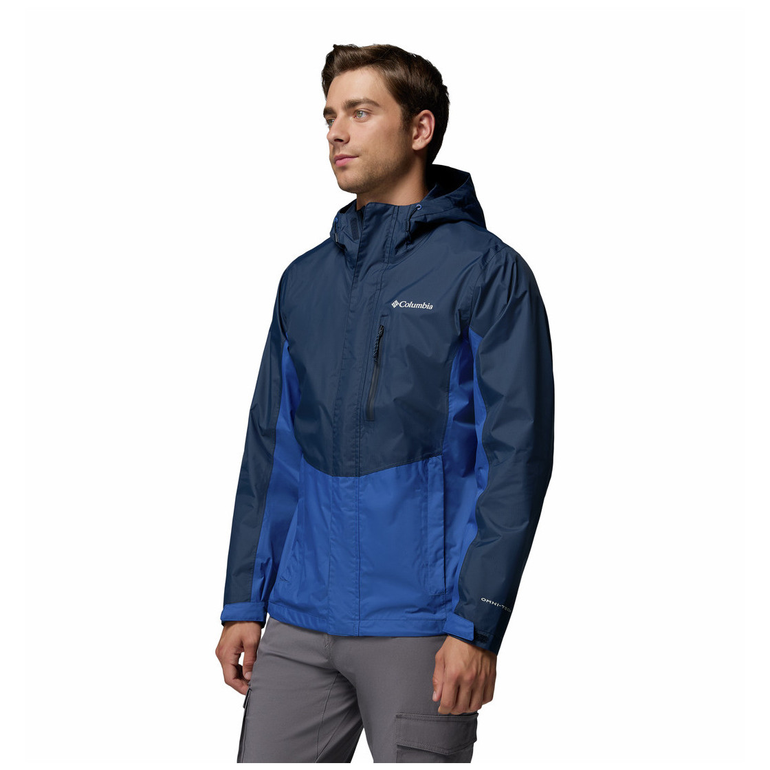 Męska kurtka softshellowa Columbia Pouring Adventure™ III Jacket Rozmiar: XL / Kolor: niebieski/jasnoniebieski