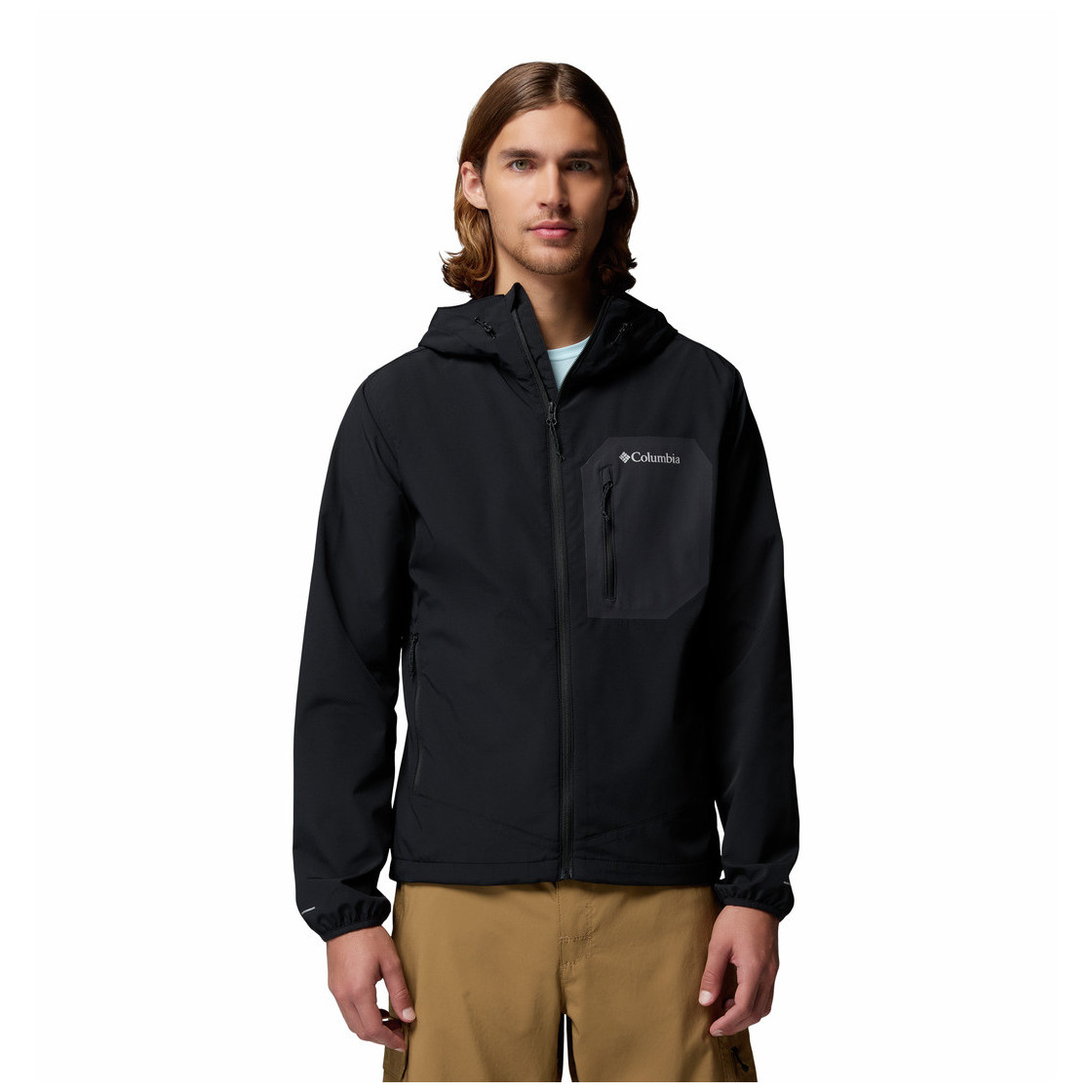 Kurtka męska Columbia Tall Heights™ III Hooded Softshell Rozmiar: M / Kolor: czarny