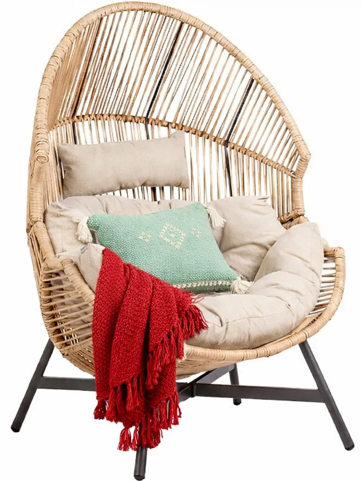 Nowoczesny rattanowy fotel ogrodowy N9-L25