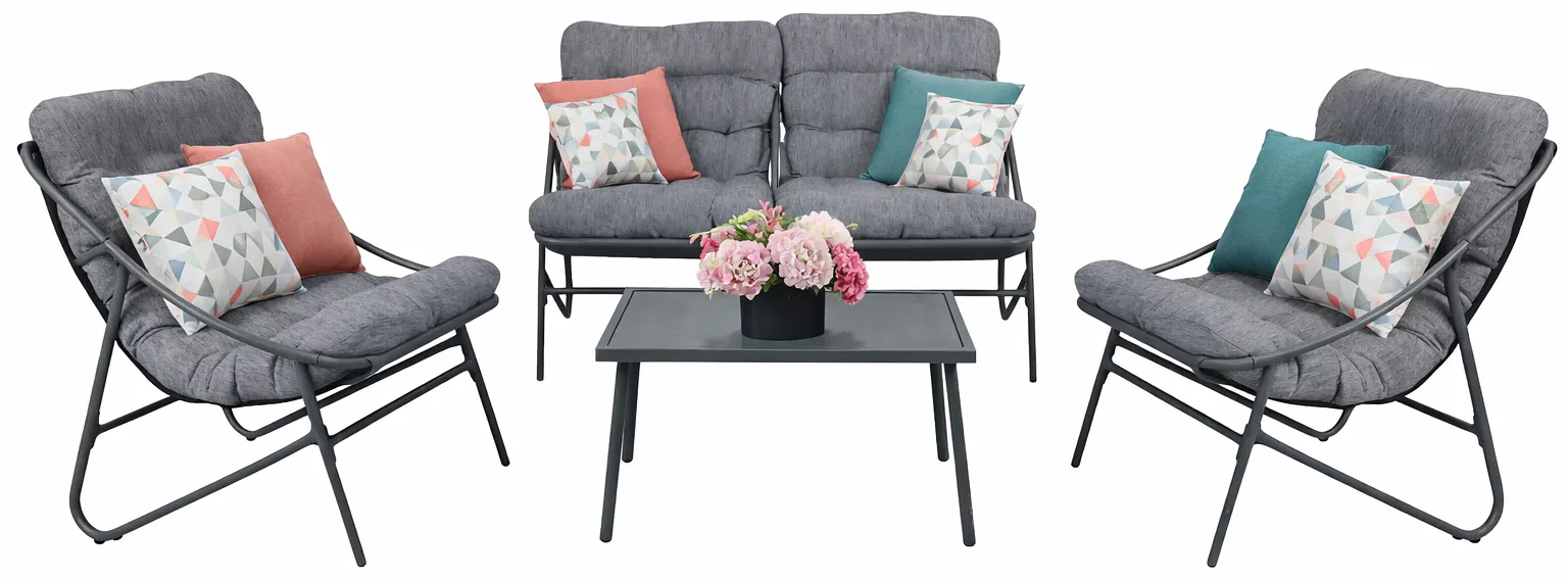 ELIOR 4-częściowy zestaw mebli wypoczynkowych na taras H0-T20