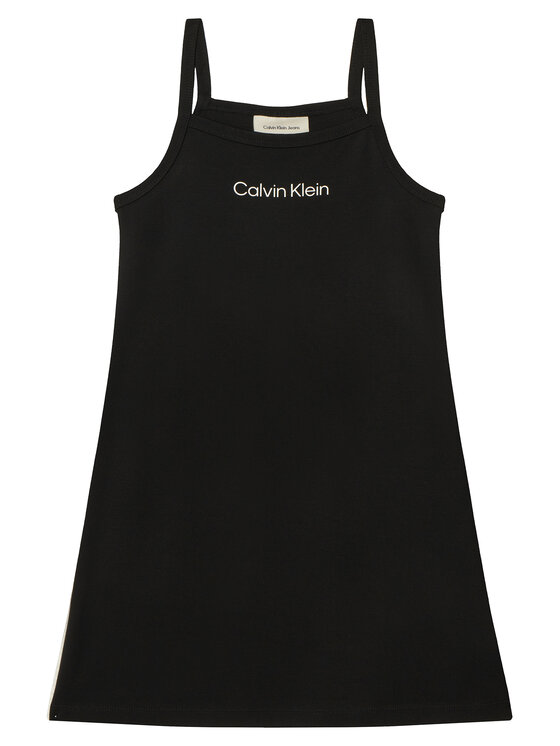 Calvin Klein Sukienka letnia Skater LVCKSJH08G Czarny Regular Fit
