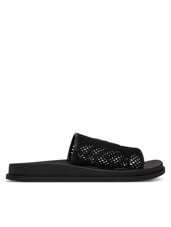 Calvin Klein Klapki Mesh Mule Slides HW0HW02889 Czarny