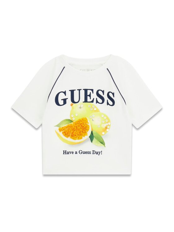 Guess Kids Tank top 181657 Biały Classic Fit