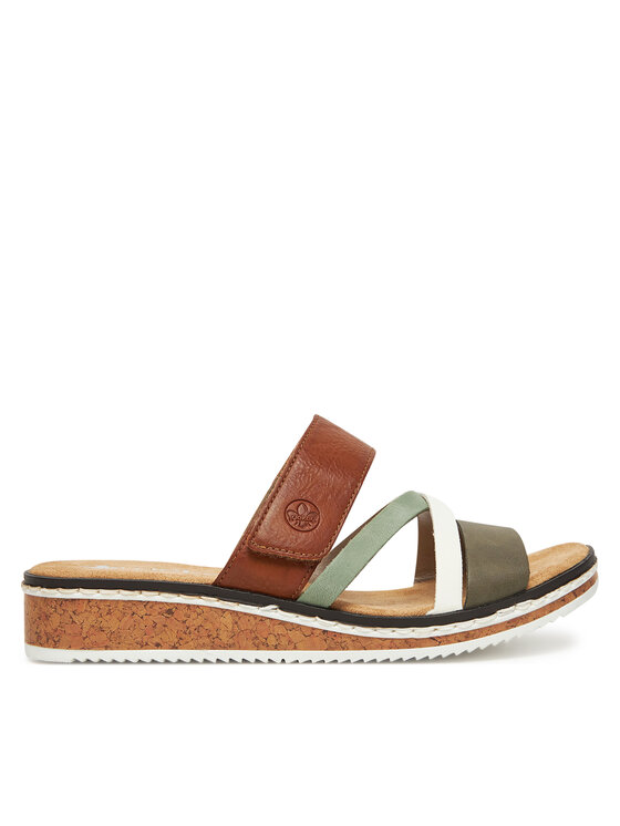 Rieker Klapki V3652-91 Brązowy