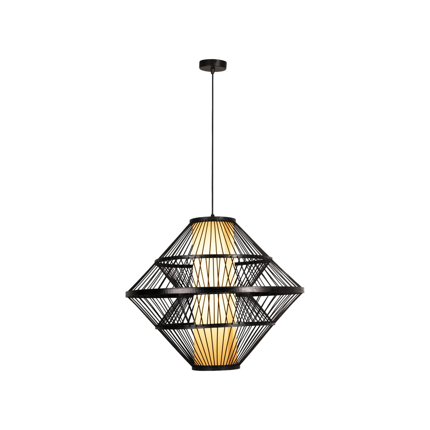PASQUINO lampa wisząca czarny fornir naturalny 1xE27 LUCIDE 21445/60/30