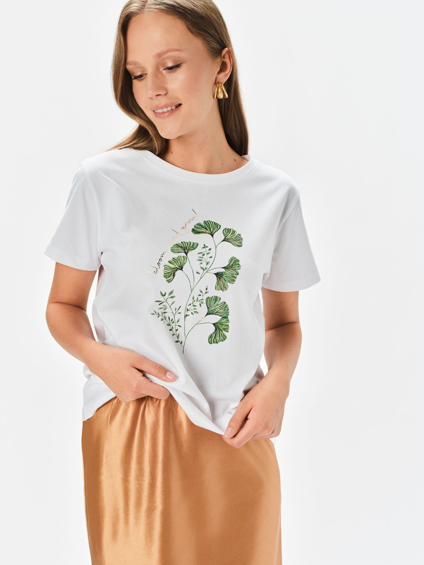 T-shirt z delikatnym nadrukiem