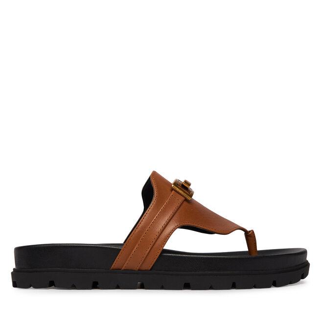 Japonki Guess FLJFRR LEA03 Brązowy jasny