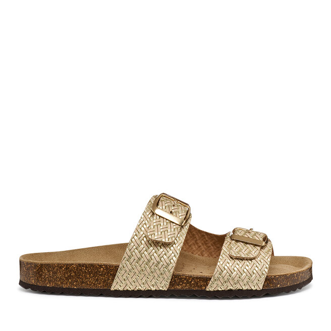 Klapki Geox D Brionia D35LSL 00047 C2012 Złoty