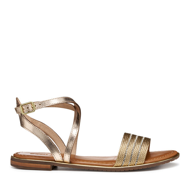 Sandały Geox D Sozy Plus D55DQF 02JN0 C2E2L Złoty