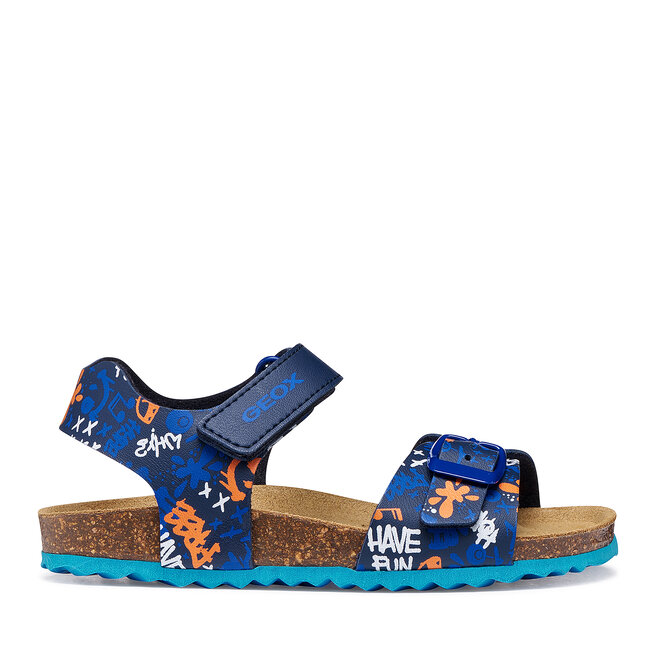 Sandały Geox J Ghita Boy J028LB 06A54 C0693 D Granatowy