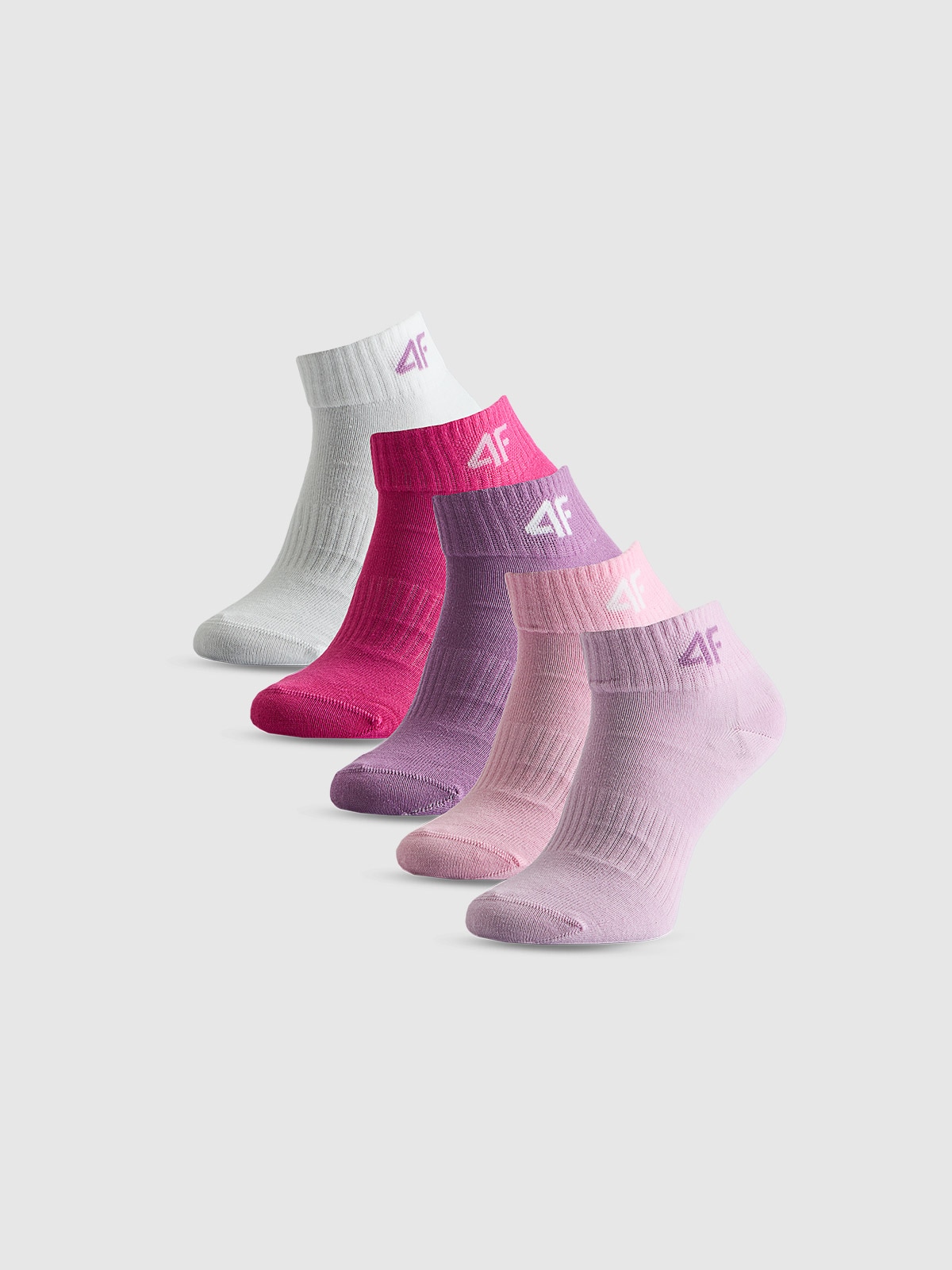 4F Skarpetki krótkie (5-pack) dziewczęce - multikolor 38-40
