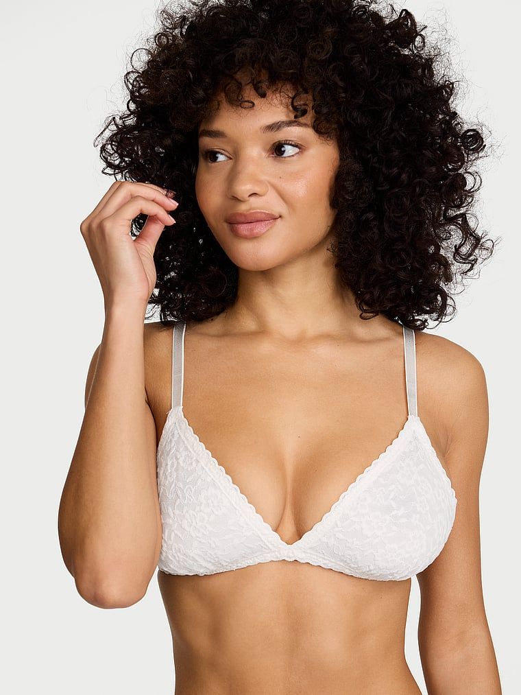 Victoria's Secret Biustonosz nieusztywniany braletka koronkowy