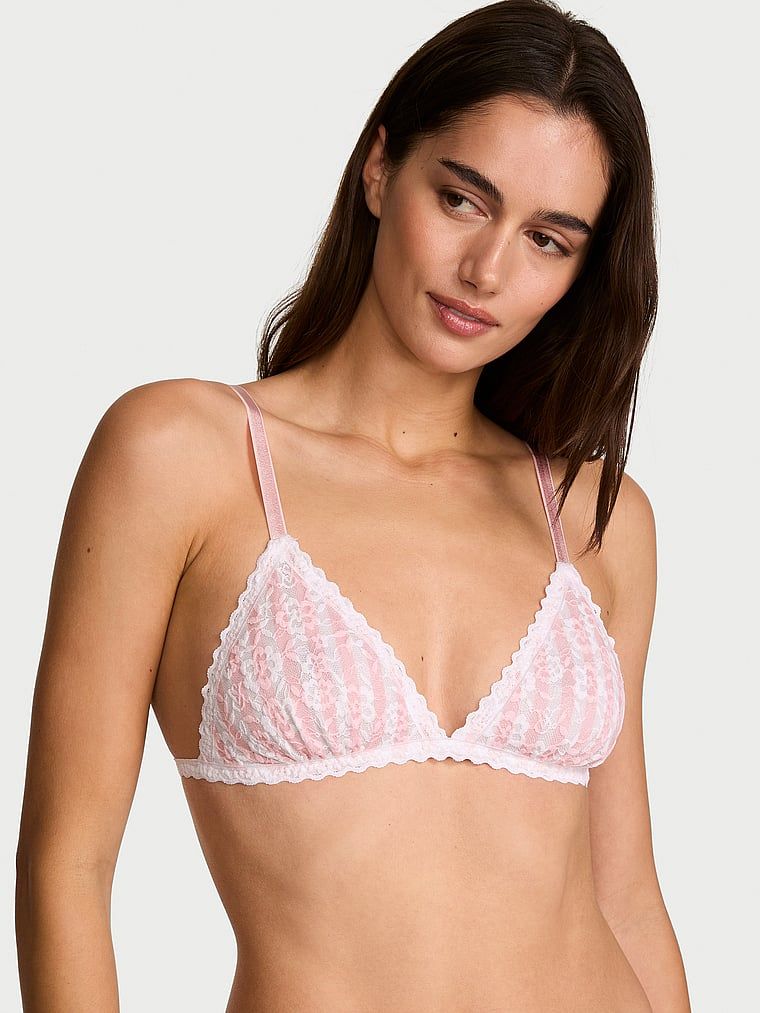 Victoria's Secret Biustonosz nieusztywniany braletka koronkowy
