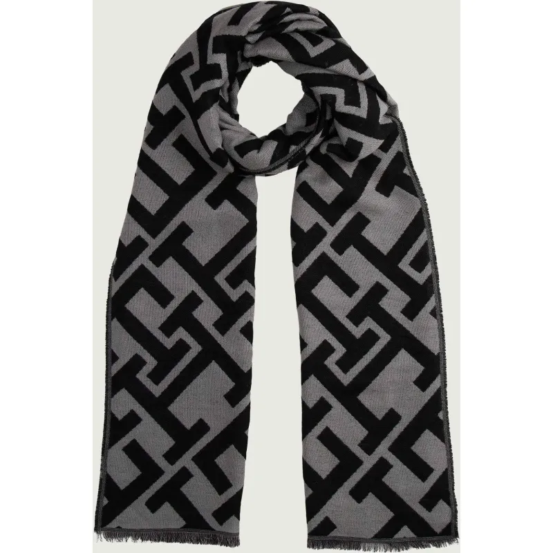 Tommy Hilfiger Szal MONOGRAM z dodatkiem wełny