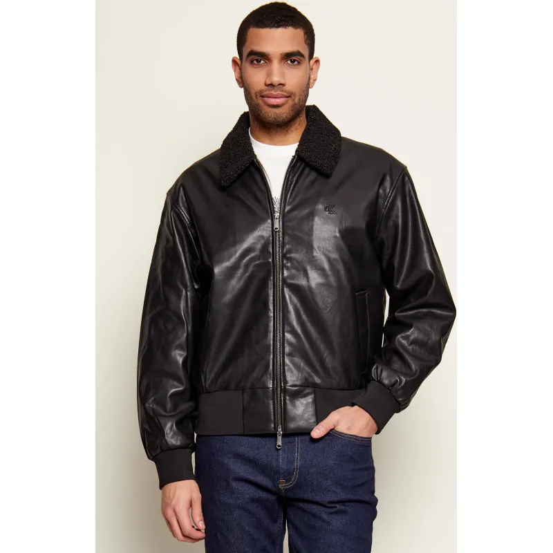 Calvin Klein Jeans Kurtka bomber Loose fit shearling