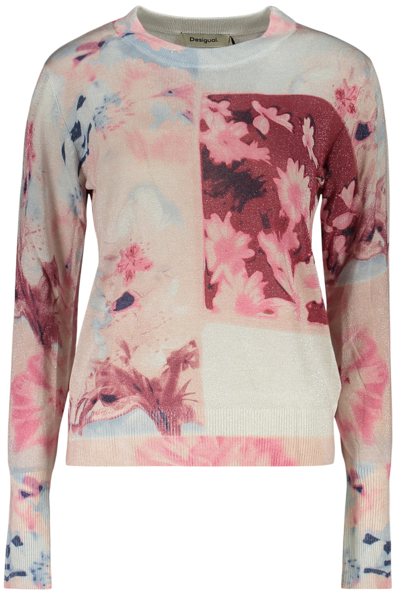 Różowy sweter damski Desigual