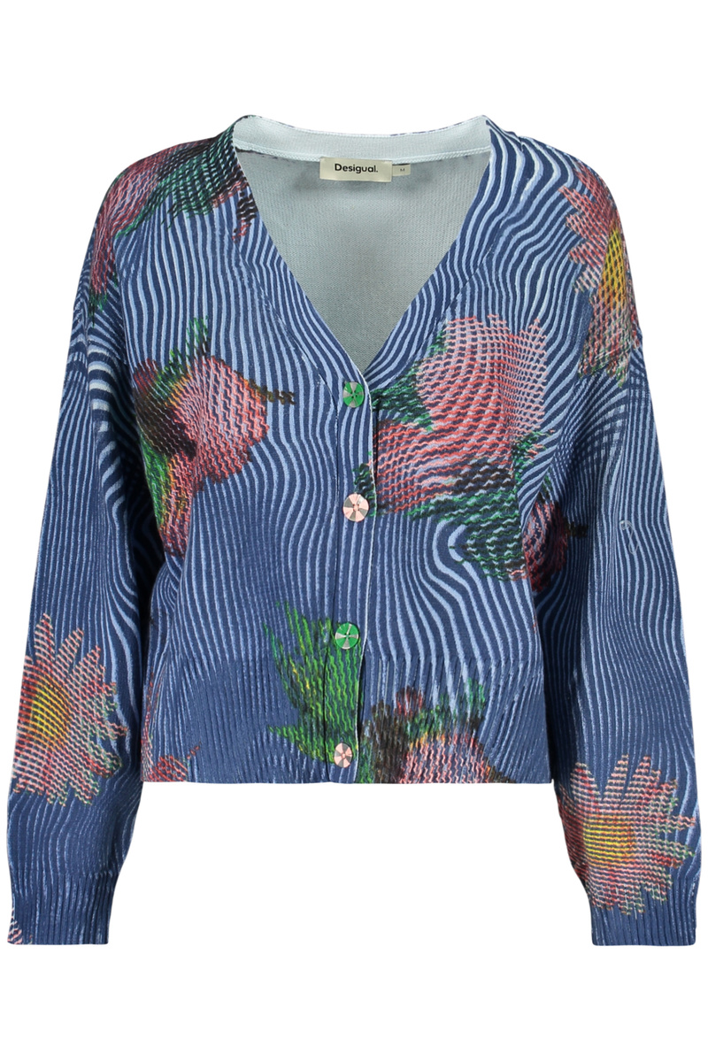 NIEBIESKI bluza na zamek DAMSKI DESIGUAL