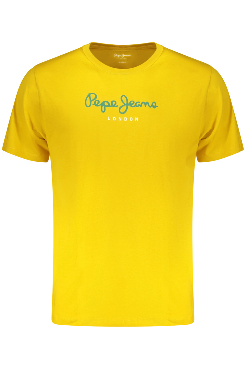 PEPE JEANS MĘSKA KOSZULKA Z KRÓTKIM RĘKAWEM ŻÓŁTA