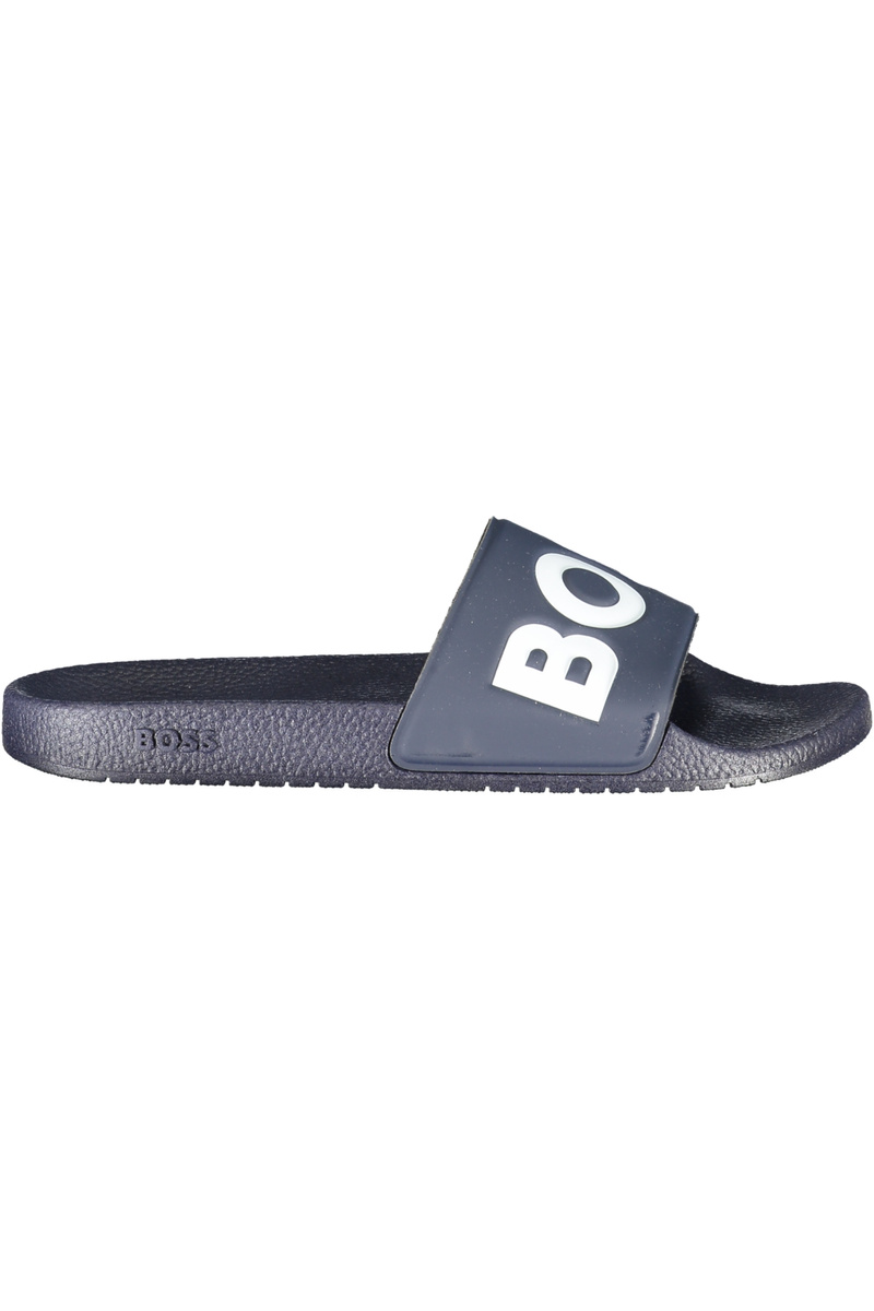 Kapcie marki BOSS 50536835ARYEHSLID_BL405. Kolor: Niebieski. Kategoria: Buty. Płeć: Męski.