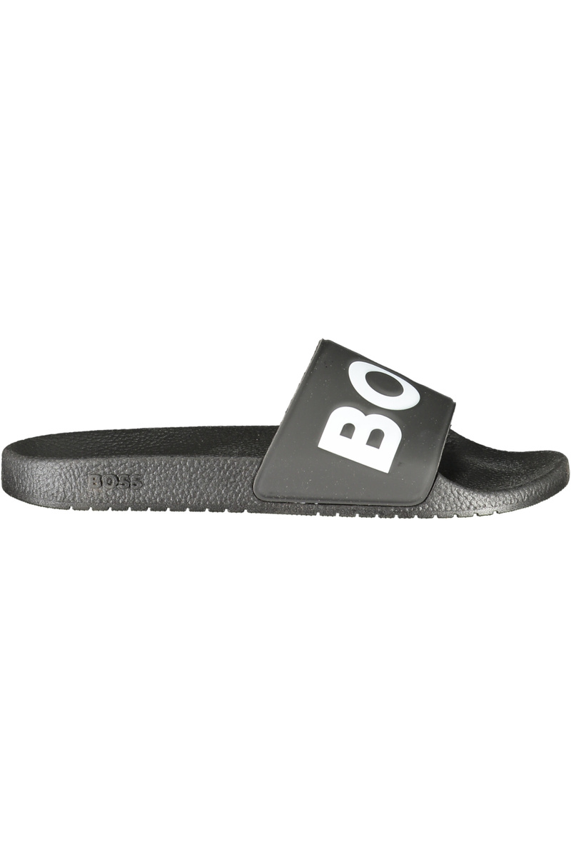 Kapcie marki BOSS 50536835ARYEHSLID_NE002. Kolor: Czarny. Kategoria: Buty. Płeć: Męski.